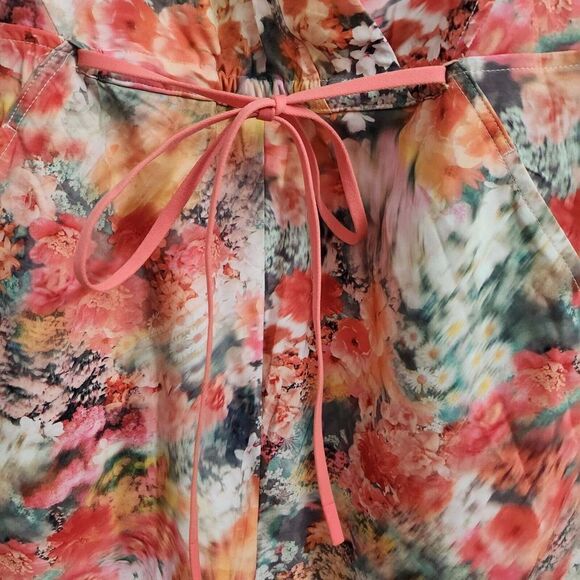 Athleta Marlow Romper Womens XS Multicolor Floral Stretch Spring Outdoor Bloom - Picture 6 of 12